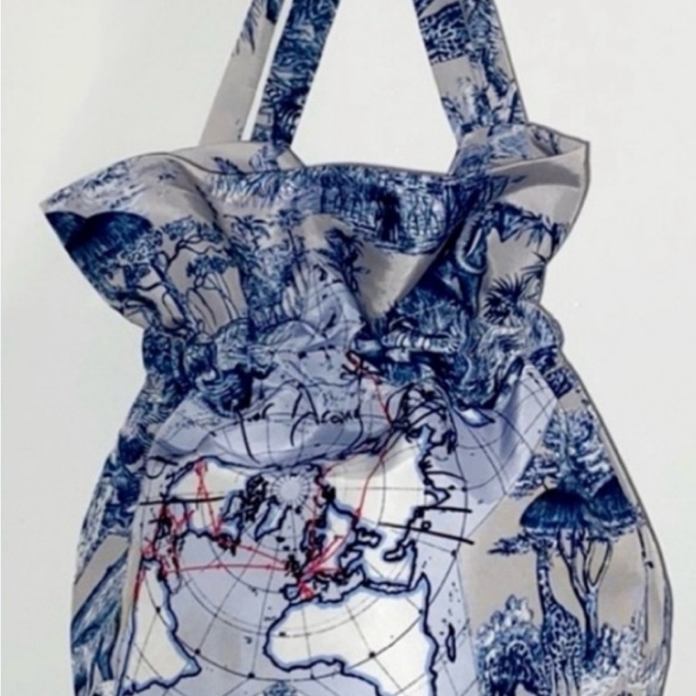 DIOR Around the World drawstring Pouch NEW